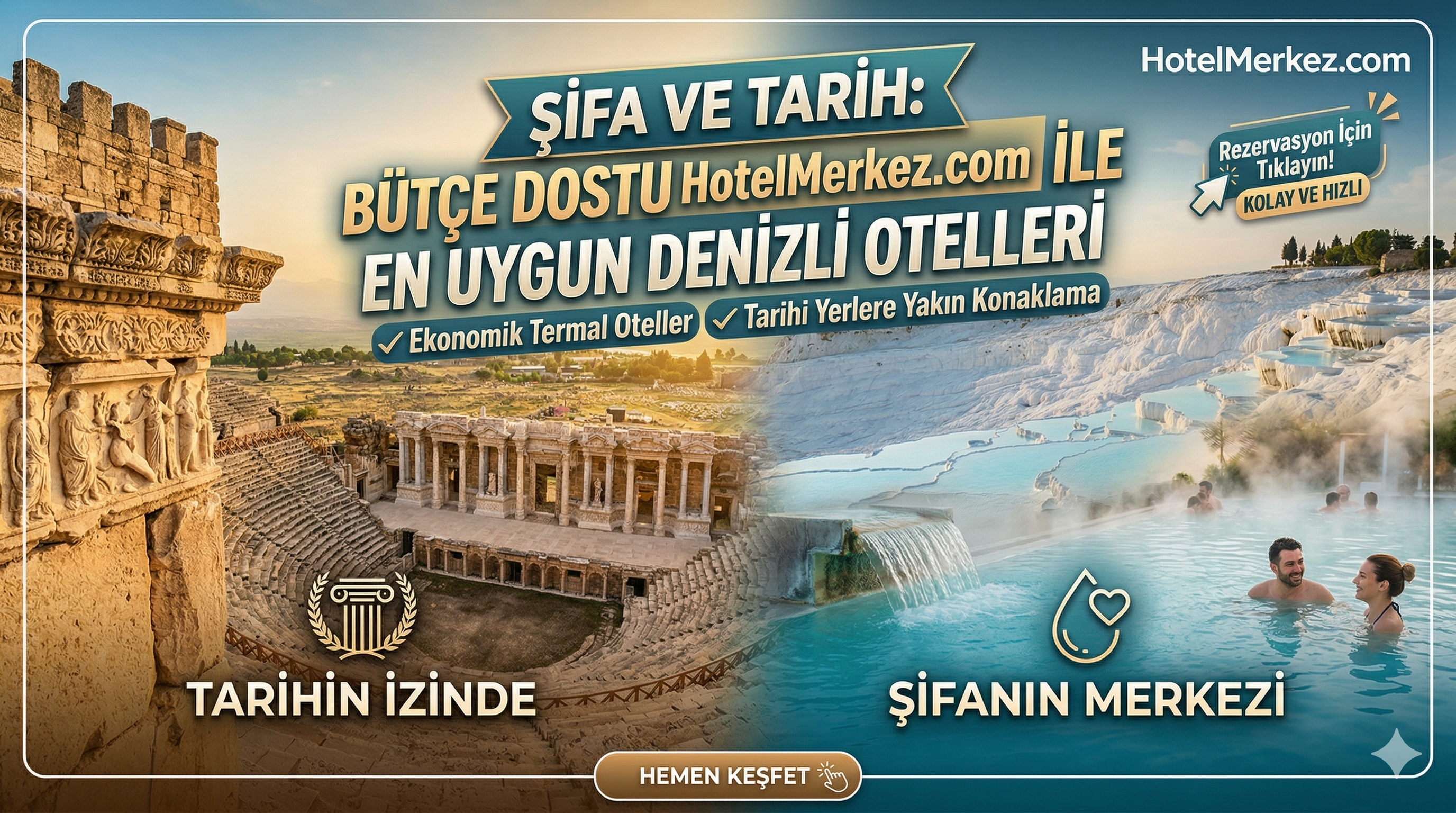Şifa ve Tarih Bütçe Dostu Hotelmerkez.com ile En Uygun Denizli Otelleri